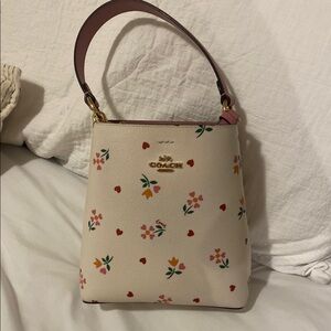 Coach Floral Print Women's Bag - Cream